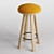 Buzzi Milk Bar Stool: Modern Elegance 3D model small image 2