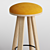 Buzzi Milk Bar Stool: Modern Elegance 3D model small image 3