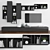 Modern TV Stand Set - Sleek Design 3D model small image 1