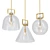 Retro Saline Pendant Light 3D model small image 1