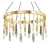 Elegant Marble Glow Chandelier 3D model small image 1