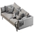 Modern Flamingo Zanotta Sofa 3D model small image 3