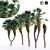 Tropical Paradise: Chinese Fan Palm Set 3D model small image 1