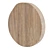 Teak Wood Round Mirror 3D model small image 4