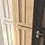 Sleek Grey Pine Interior Door 3D model small image 2