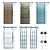  Versatile Sliding Doors: 5 Types, Multiple Materials 3D model small image 1