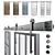  Versatile Sliding Doors: 5 Types, Multiple Materials 3D model small image 6