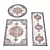 Versatile 3-Piece Carpet Set 3D model small image 2