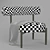 Sleek Metal and Leather Chair 3D model small image 4