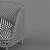 Sleek Metal and Leather Chair 3D model small image 5