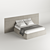 Elegant Fabric Pianca Bed 3D model small image 4