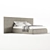 Elegant Fabric Pianca Bed 3D model small image 9