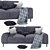 Modern Comfort Love Sofa 3D model small image 2