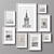 Versatile Set of 8 Picture Frames 3D model small image 1