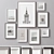 Versatile Set of 8 Picture Frames 3D model small image 2