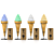 Delicious Japanese Waffle Cone Ice Cream 3D model small image 1
