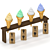 Delicious Japanese Waffle Cone Ice Cream 3D model small image 4