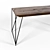 Francis Geometric Walnut Table 3D model small image 2