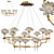 Lotus Flower Crystal Chandelier 3D model small image 2