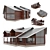 Rustic Log Cabin: 360sqm Retreat 3D model small image 1