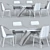 Marshall Table and Joss Chair: Modern Elegance for Dining 3D model small image 3