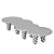 Sleek Mesh Table: Modern Design 3D model small image 2