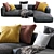 Grandemare Flexform Sofa: Sophisticated Comfort 3D model small image 3