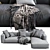 Grandemare Flexform Sofa: Sophisticated Comfort 3D model small image 4