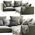 Flamingo Zanotta Sofa - Modern Comfort at Its Finest 3D model small image 2