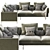 Flamingo Zanotta Sofa - Modern Comfort at Its Finest 3D model small image 3