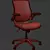 Modway Black Mesh Seat Office Chair 3D model small image 4