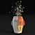 Modern Ceramic Amenna Vase: Stylish & Compact 3D model small image 5