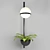 Inodesign Palma 44.6722 Modern Matte Black Wall Sconce 3D model small image 1