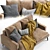 Verzelloni Larsen Sofa: Modern Italian Elegance 3D model small image 4