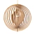 Rustic Wood Deanna Pendant 3D model small image 1