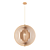 Rustic Wood Deanna Pendant 3D model small image 3