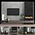 Modular TV Wall: High-Quality Textures & Models 3D model small image 1