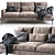 Verzelloni Larsen: Modern Sofa for Stylish Living 3D model small image 3