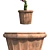 Tropical Delight: Banana Plant with Pot 3D model small image 4