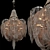 Elegant Chantilly Nickel Chandelier 3D model small image 6