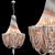 Elegant Chantilly Nickel Chandelier 3D model small image 7