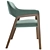 Sleek and Stylish: Parla Olive Chair 3D model small image 2