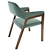 Sleek and Stylish: Parla Olive Chair 3D model small image 3