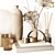 Elegant Beige Home Decor Set 3D model small image 5