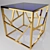 Modern Metal Glass Coffee Table: Garda 3D model small image 2