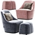 Elegant Swivel Chair: Calligaris Alma 3D model small image 1