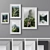 Multicolored Photo Frames Set 3D model small image 1