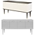 Elegant Gray Cocoon Sideboard 3D model small image 2