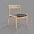 Versatile Woven Rope Dining Chair 3D model small image 1
