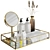 Bathroom Bliss Set: Mirror Tray, Decorative Bottle, Moisturizing Balm 3D model small image 2